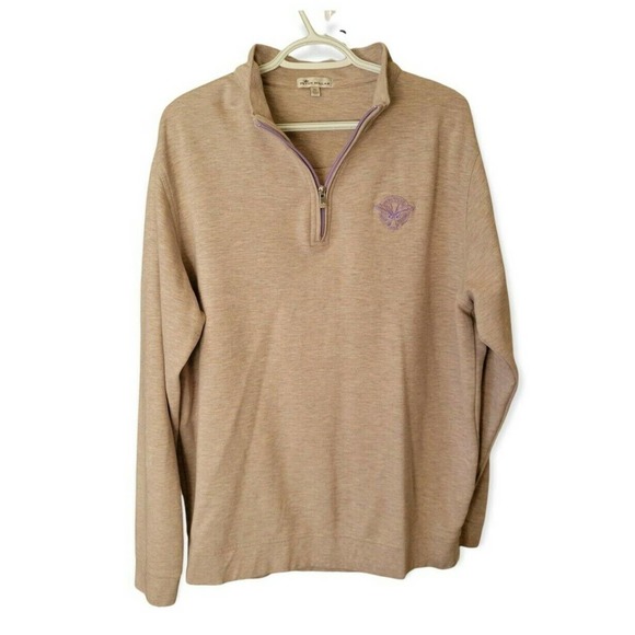 Peter Millar Men's 1/4 Zip Pullover Hollywood Golf Club 1898 Cotton Sweatshirt